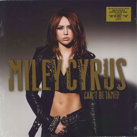 Amazon.com: Miley Cyrus Music - Can't Be Tamed Album on Exclusive Gold and Black Split Colored ...