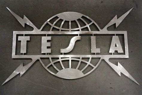 TESLA Unique Metal Sign Logo Emblem American Rock Band Cool Item Check it Out | #1840551592