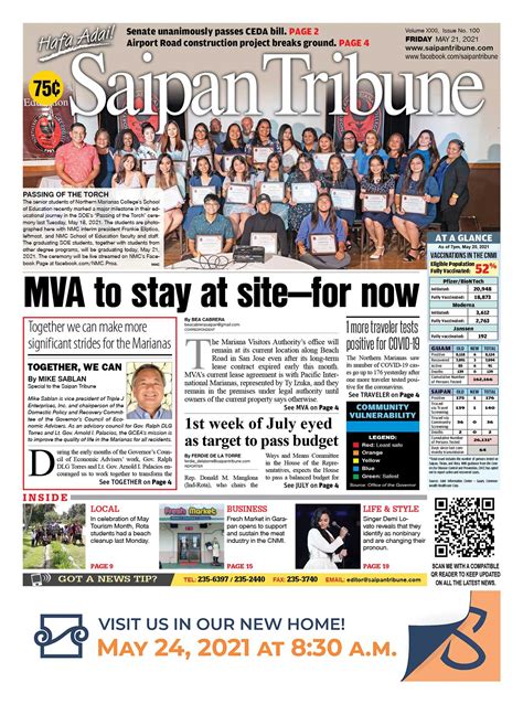 Saipan Tribune - Saipan Tribune's Front Page Today: May...