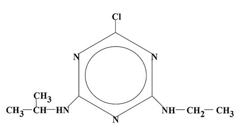 Chemical structure of atrazine (Ahrens 1994). | Download Scientific Diagram