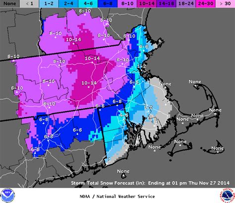 National Weather Service Increases Snowfall Prediction For North Andover | North Andover, MA Patch