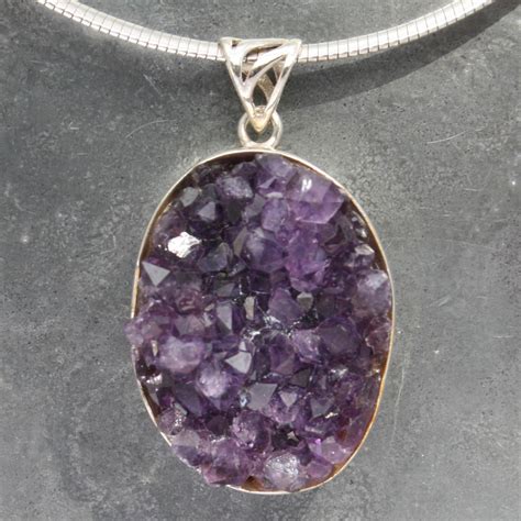 Amethyst Druzy Pendant | Lumina Jewellery