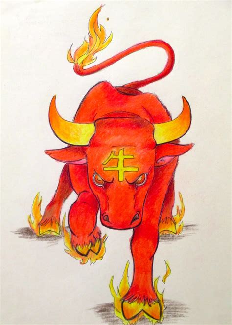 Red Fire Ox by Manaliabrid on DeviantArt