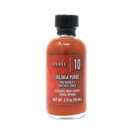 Jolokia 10 Puree Ghost Pepper 2oz Bottle - SauceAndToss