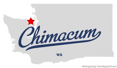 Map of Chimacum, WA, Washington