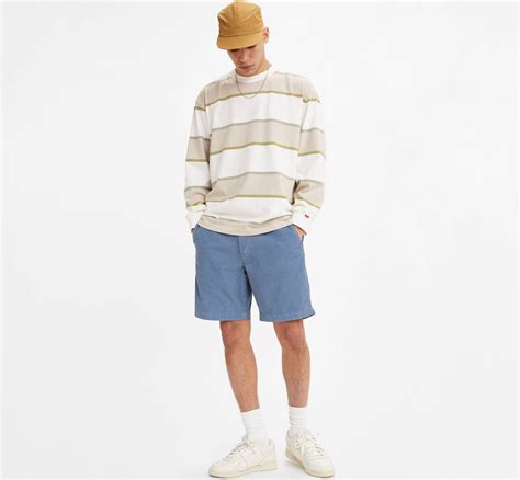 Levi's® Xx Chino Ez Waist Corduroy 8" Men's Shorts - Blue | Levi's® CA