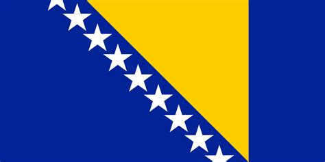 Bosnia and Herzegovina Flag Vector 4757058 Vector Art at Vecteezy