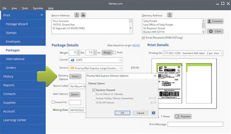 USPS Delivery Confirmation – Stamps