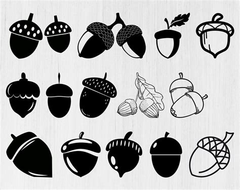 Acorn clipart silhouette, Picture #2255602 acorn clipart silhouette