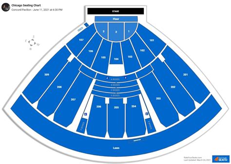 Concord Pavilion Seating Chart With Rows And Seat Numbers - chartdevelopment