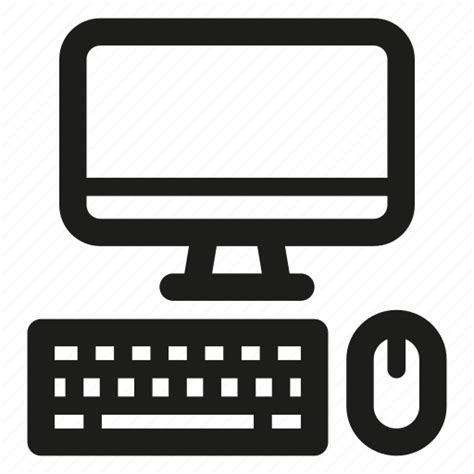 Accessories, computer, desktop, display, keyboard, mouse, pc icon