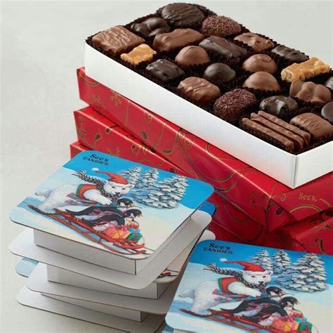 See's Candies Christmas Assorted Boxes Wrapped | Sees candies, Candy ...