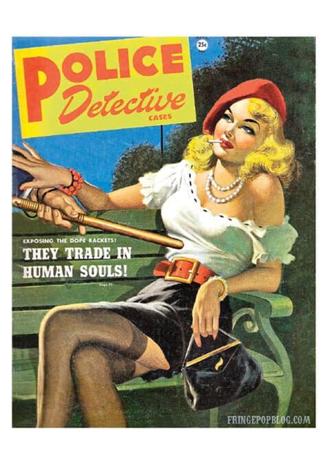 Police Detective Cases - Vintage Crime Book Cover Print Reproduction Print