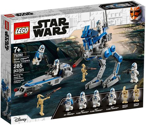 LEGO Star Wars 75280 pas cher, Les Soldats Clones de la 501ème légion | Star wars, Lego star ...