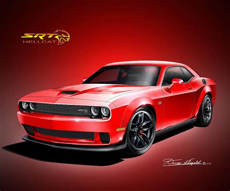 2018 Dodge Challenger Art Prints comes in 9 different | Etsy