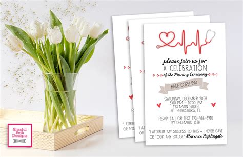 PINNING CEREMONY INVITATION Modern Pinning Ceremony