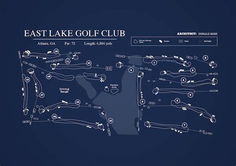 East Lake Golf Club Course Map Digital Download - Etsy Singapore