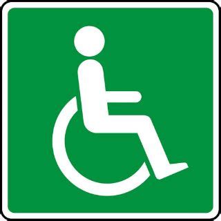 KPCM | "Green Wheelchair Symbol" Sign | Made in the UK