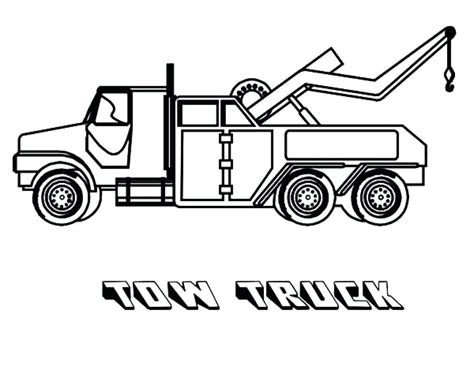 Tow Truck Coloring Pages at GetColorings.com | Free printable colorings pages to print and color