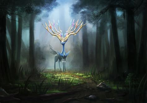 Anime Pokemon Pokémon Xerneas (Pokémon) Wallpaper | Pokemon art ...