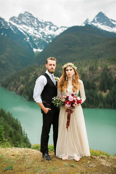 Diablo Lake Elopement BHLDN ©PhotographybyBettyElaine | Elopement ...