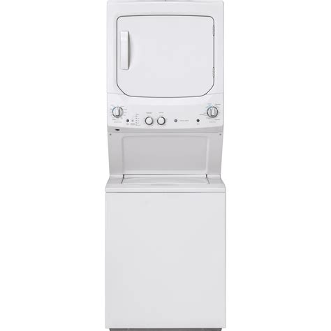 GE Stacked Laundry Center with 3.8-cu ft Washer and 5.9-cu ft Dryer (White) at Lowes.com