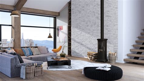 White Brick Wall Living Room Ideas | Baci Living Room