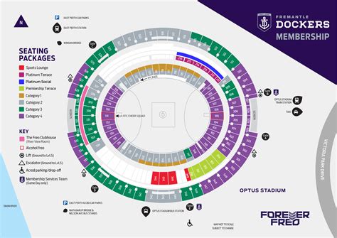 Fremantle Membership | Optus Stadium Map