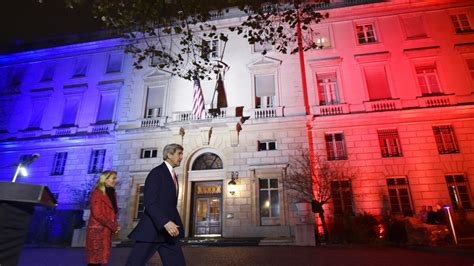 Mourners Gather at French Embassy in Washington, D.C.