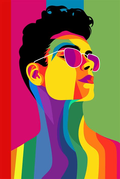 LGBT Rainbow Flat Art Illustration Poster 28797568 Vector Art at Vecteezy