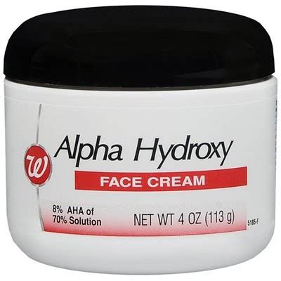 anything green: walgreens alpha-hydroxy face cream