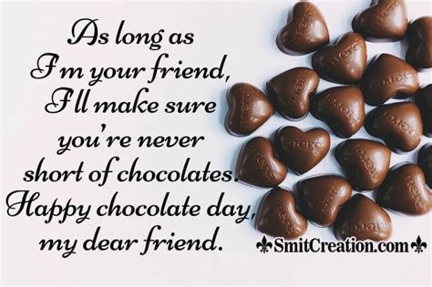 Happy Chocolate Day Messages For Friend - SmitCreation.com