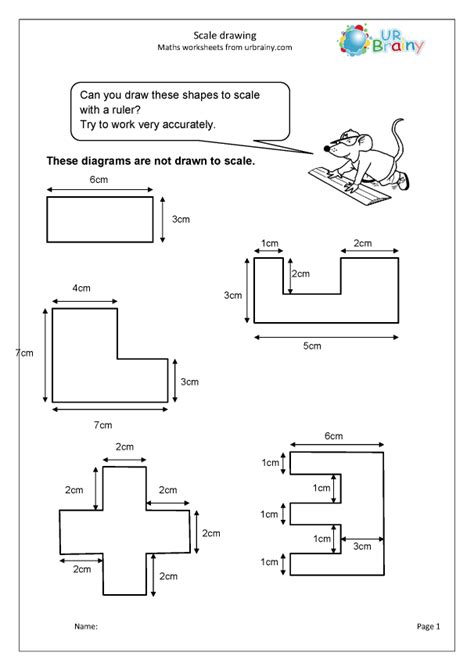 Scale drawing - Ratio and Proportion by URBrainy.com