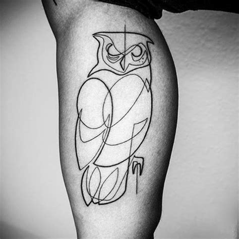 fine line tattoos - Google Search Simple Owl Tattoo, Simple Line Tattoo, One Line Tattoo, Line ...