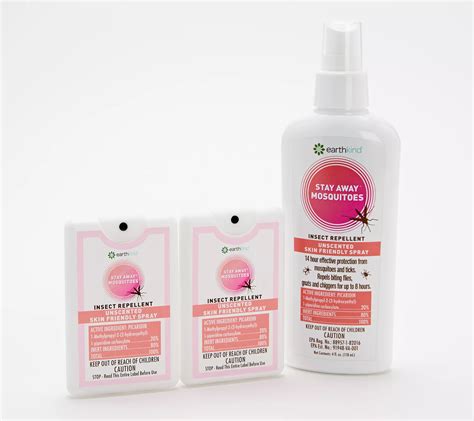 EarthKind Stay Away Mosquitoes Repellent with 2 Travel Sprays - QVC.com