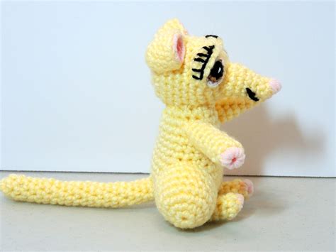 Rat, Handmade Amigurumi Crocheted Stuffed Animal, Toy, Doll, Baby Shower Gift, New Mom Gift, New ...