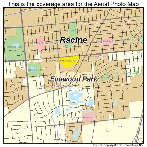 Aerial Photography Map of Elmwood Park, WI Wisconsin