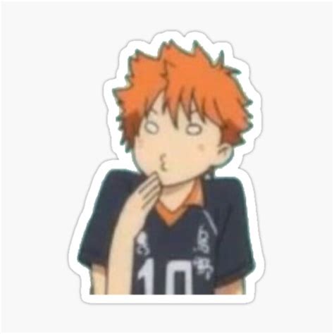 "Hinata Haikyuu Meme" Sticker for Sale by 45seals | Redbubble