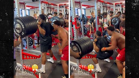 Browns' Nick Chubb Squats 675 Pounds, Epic Rep Caught On Video