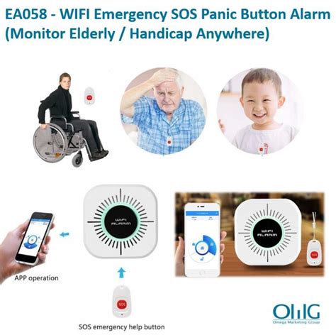 EA058 – OMG WIFI Remotely Alert Emergency SOS Panic Button Alarm ...