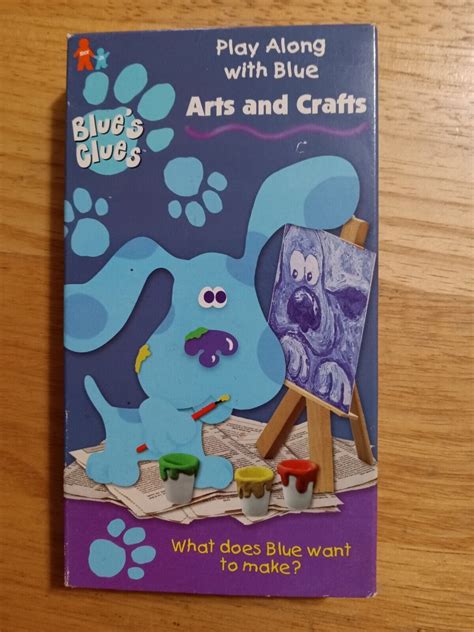 Blue's Clues Play Along with Blue Arts and Crafts VHS Tape Childrens 1998 97368391635 | eBay in ...