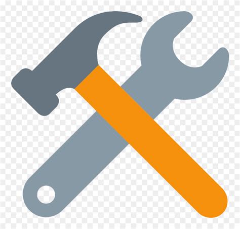 Download Hammer And Wrench Emoji Clipart - Hammer And Wrench Emoji ...