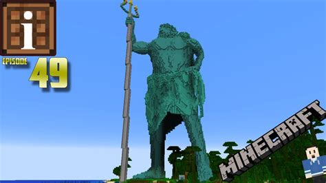 I built a MASSIVE STATUE of POSEIDON in survival Minecraft [Timelapse ...