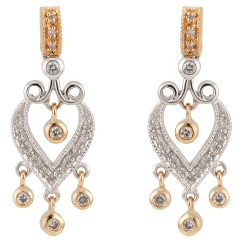 Elegant Illusion Diamond Dangle Earrings For Sale at 1stDibs | dangle diamond earrings, dangly ...