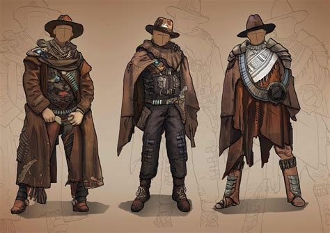 Benjamin Gross - Cowboy Sci Fi costume concepts