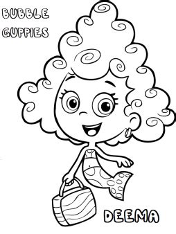 Bubble Guppies Deema Coloring Page