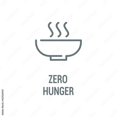 Zero hunger black icon. Corporate social responsibility. Sustainable Development Goals. SDG sign ...