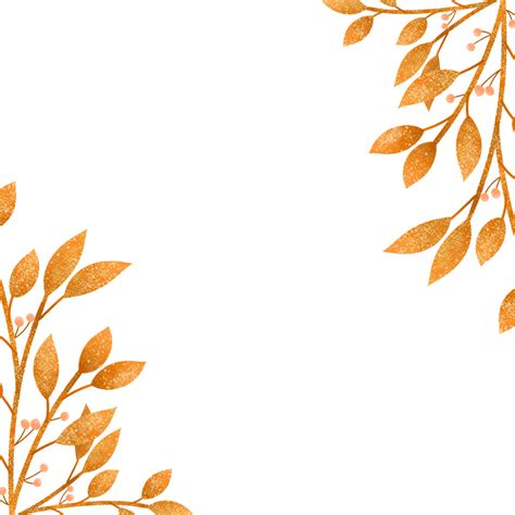 Rustic Wedding Border Clipart Transparent PNG Hd, Rustic Leaves Border Page For Wedding ...