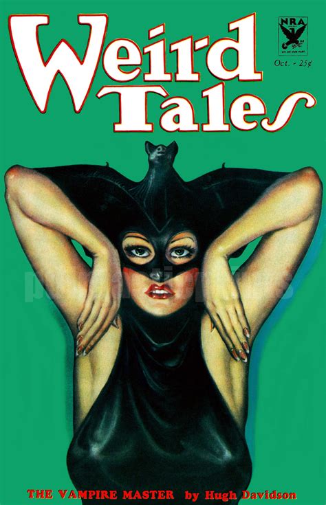 Weird Tales the Vampire Master Pulp Magazine Cover - Etsy | Horror ...