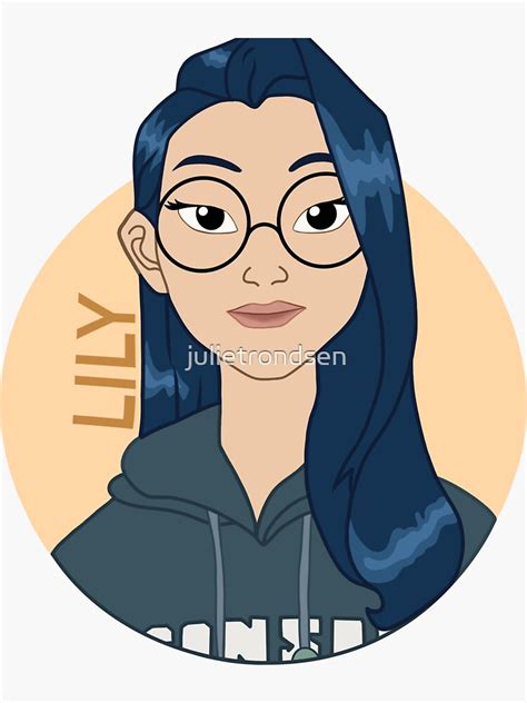 "Coral Island - Lily" Sticker for Sale by julietrondsen | Redbubble